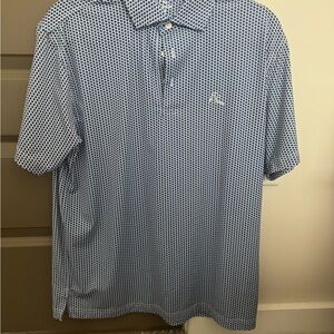 Rhoback Blue Casual Button Down Shirt